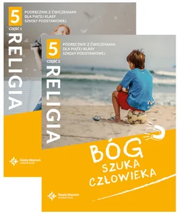 Pakiet Bóg szuka człowieka 5. Podręcznik z ćwiczeniami do religii dla 5 klasy szkoły podstawowej. Część 1-2 - podręcznik - Podręczniki dla szkół podstawowych - miniaturka - grafika 1