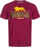 Koszulki męskie - T-shirt Lonsdale TAVERHAM bordowy-M - miniaturka - grafika 1