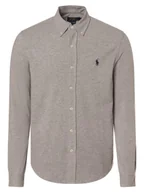 Koszule męskie - Polo Ralph Lauren Koszula męska Mężczyźni Slim Fit Bawełna szary marmurkowy, M - miniaturka - grafika 1