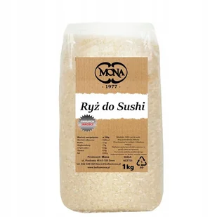 Ryż do SUSHI shari MONA 1kg PREMIUM - Ryż - miniaturka - grafika 1