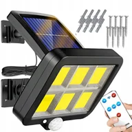 Lampy ogrodowe - LAMPA ULICZNA SOLARNA 250W CZUJNIK RUCHU ZMIERZCHU LED 8000 LM + PILOT - miniaturka - grafika 1