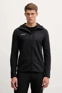 Mammut bluza outdoorowa Tamaro męska kolor czarny z kapturem gładka 1014.06490 - Bluzy męskie - miniaturka - grafika 1