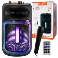 Power audio - Mocny Przenośny Głośnik Boombox Bluetooth Usb Sd Aux Radio Mikrofon Karaoke - miniaturka - grafika 1