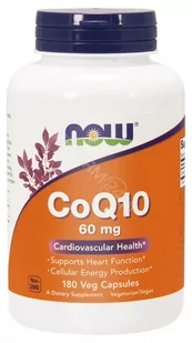 Now Foods Foods Koenzym Q10 (CoQ10) 60 mg/180 Veg Capsules TT000519 - Witaminy i minerały - miniaturka - grafika 1