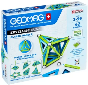 Geomag Classic Panels Klocki Magnetyczne 42 Elementów - Klocki - miniaturka - grafika 1