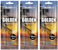 Balsamy i kremy do opalania - Supertan Golden Paradise Przyspieszacz do opalania x3szt - miniaturka - grafika 1