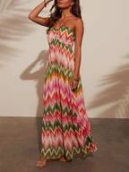 Sukienki - LA Angels Sukienka w kolorze zielono-pomarańczowo-jasnoróżowym - miniaturka - grafika 1