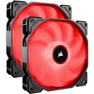Chłodzenie procesora - Corsair Air Series AF140 LED Red 140mm Dual Pack | (CO-9050089-WW) - miniaturka - grafika 1