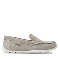 Buty dla chłopców - Mokasyny Geox J New Fast Boy J826CA 00022 C5014 D Beżowy - miniaturka - grafika 1