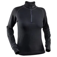 Koszulki sportowe damskie - Damski golf Devold Expedition Woman Zip Neck Rozmiar: S / Kolor: czarny - miniaturka - grafika 1