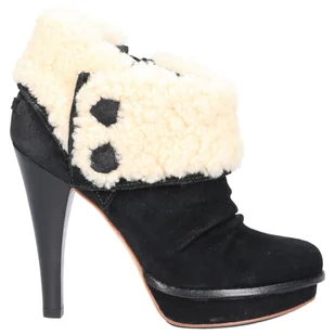 UGG Botki 1001715 Futrzana cholewka - Botki damskie - miniaturka - grafika 1
