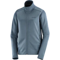 Bluzy sportowe damskie - BLUZA DAMSKA SALOMON ESSENTIAL MIDFLEECE FZ W C23270 - miniaturka - grafika 1