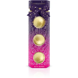 Baylis & Harding Moonlight Fig Luxury Bath Bomb Trio Gift Set - Kosmetyki do kąpieli - miniaturka - grafika 1