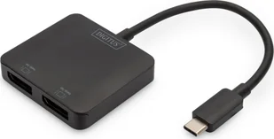 HUB USB Digitus DIGITUS USB-Hub 2-Port C ->2xDP m.Kabel schwarz - Huby USB - miniaturka - grafika 1