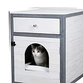 Kuwety dla kotów - Kerbl Szafka dla kota Ida kuweta dla kota poduszka do leżenia, kryjówka do spania, ochrona przed wzrokiem, 1 sztuka (1 opakowanie) - miniaturka - grafika 1