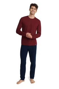 Piżama męska Uncos bordowe 3XL - Opakowanie podarunkowe - Piżamy męskie - miniaturka - grafika 1