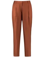 Spodnie damskie - Gerry Weber Damskie spodnie 7/8 z elastycznym ściągaczem z tyłu spodnie chusty/kombi skrócone spodnie 7/8 jednokolorowe długość 7/8, lawa, 48 Kr�tki - miniaturka - grafika 1