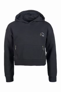Bluza HKM Hailey młodzieżowa czarna, rozmiar: 158/164 - Kurtki jeździeckie - miniaturka - grafika 1