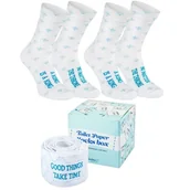 Skarpetki męskie - Skarpetki Zabawne Śmieszne Ciekawe Bawełniane Na Prezent Rainbow Socks 2 Pary Toilet Paper 41-46 - miniaturka - grafika 1