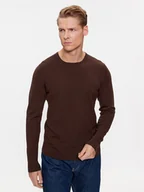 Swetry męskie - Calvin Klein Sweter Superior K10K109474 Brązowy Regular Fit - miniaturka - grafika 1
