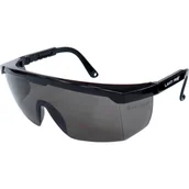Okulary ochronne - Okulary ochronne szare regulowane odporność mechaniczna "F" CE LAHTI PRO - miniaturka - grafika 1