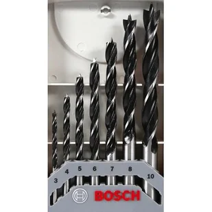Bosch 2607017034, Średnica wiercenia: 3 mm, 4 mm, 5 mm, 6 mm, 7 mm, 8 mm, 10 mm, Uchwyt prosty, 7 szt. - Wiertła - miniaturka - grafika 1