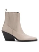 Botki damskie - Badura Botki COIMBRA-110432 Biały - miniaturka - grafika 1