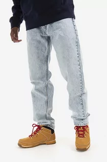 Spodnie męskie - Wood Wood jeansy bawełniane Sol Rigid Denim Slim Fit 12215802.7051-HEAVYWA - grafika 1