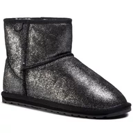 Śniegowce damskie - Emu Australia Buty Wallaby Mini Metallic Teens T12358 Black - miniaturka - grafika 1