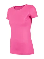 Koszulki sportowe damskie - 4F T-shirt funkcyjny w kolorze różowym - miniaturka - grafika 1