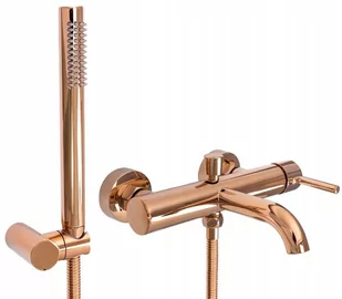 Rea Bateria wannowa Lungo Rose gold B6695 - Baterie wannowe i prysznicowe - miniaturka - grafika 2