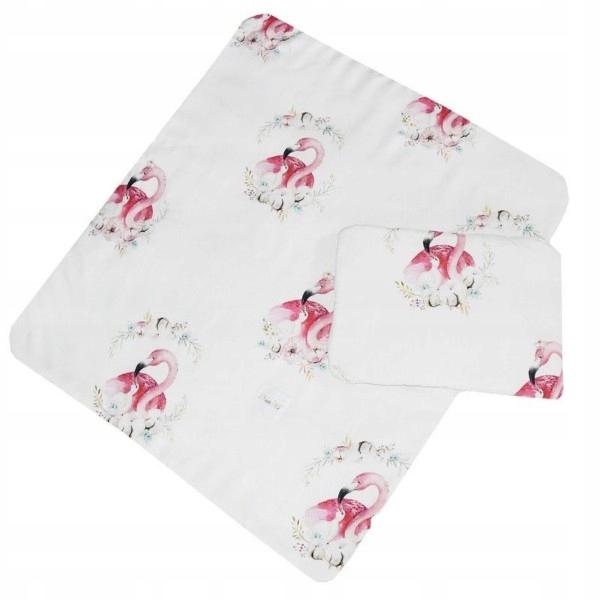 Pościel Bambusowa 65x75 do Wózka Łóżeczka Flaming