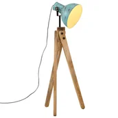 Lampy stojące - vidaXL Lampa stojąca, 25 W, postarzany niebieski, 45x45x120 cm, E27 - miniaturka - grafika 1