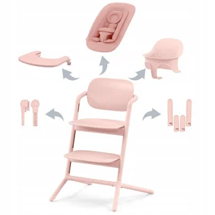 Krzesełko do karmienia Cybex Lemo 4w1 Pearl Pink - Krzesełka do karmienia - miniaturka - grafika 1