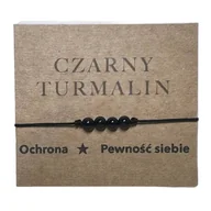 Bransoletki - Bransoletka na sznurku Czarny Turmalin - miniaturka - grafika 1