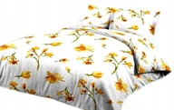 Pościel - pościel z satyny 160x200 + 2x poszewka 100% bawełna S 45 magnolia żółta - miniaturka - grafika 1