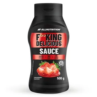 Allnutrition, sos o smaku truskawkowym F**king Delicious, 500 g - Sosy w słoikach - miniaturka - grafika 1