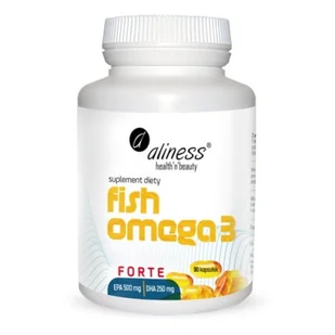Aliness Fish Omega 3 FORTE (Olej z sardeli europejskiej) 90 Kapsułek - Witaminy i minerały - miniaturka - grafika 1