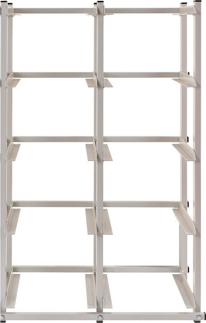 qBox Regał do pojemników warsztatowych, jednostronny. Wym: 1040x660x490mm regał bez pojemników