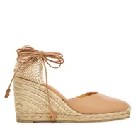 Espadryle damskie - Espadryle Castañer Carina/8/250 025337 Beżowy - miniaturka - grafika 1