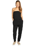 Koszulki i topy damskie - Urban Classics Damska koszulka z wiskozy Bandeau Jumpsuit, czarny (Black 00007), XS - miniaturka - grafika 1