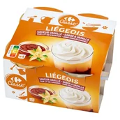 Desery mleczne - Carrefour Classic Deser mleczny o smaku waniliowym na bazie karmelu 400 g (4 x 100 g) - miniaturka - grafika 1