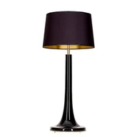 Lampy stojące - Lampa stołowa Lozanna - czarna podstawa i abażur - miniaturka - grafika 1