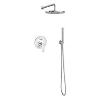 Zestawy prysznicowe - Zestaw prysznicowy podtynkowy z jedną dźwignią ROCA Nauta chrom - miniaturka - grafika 1