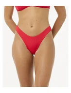 Stroje kąpielowe - Majtki kąpielowe RIP CURL Premium Surf Hi Leg Skimpy czerwone S - miniaturka - grafika 1