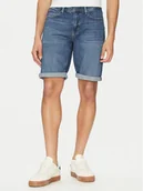 Spodenki męskie - Calvin Klein Szorty jeansowe K10K114075 Niebieski Slim Fit - miniaturka - grafika 1
