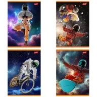 Zeszyty szkolne - St. Majewski Paczka Zeszyt A5 32k.krata Spaceman mix pakiet 15 sztuk - miniaturka - grafika 1