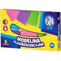 Astra Modelina 6 kolorów fluorescencyjnych - Masy plastyczne - miniaturka - grafika 1