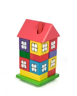 Tarnawa Domek z klocków Montessori PERSONALIZACJA - Klocki - miniaturka - grafika 1