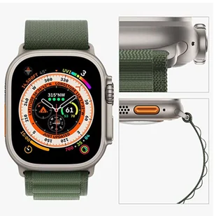 Pasek do zegarka Alogy Sport Strap do Apple Watch 4/5/6/7/8/SE/Ultra (42/44/45/49mm) Zielony - Akcesoria do smartwatchy - miniaturka - grafika 7